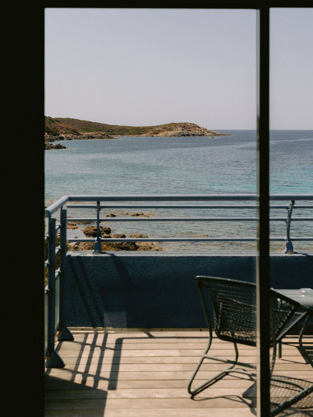 Terrasse face à la mer