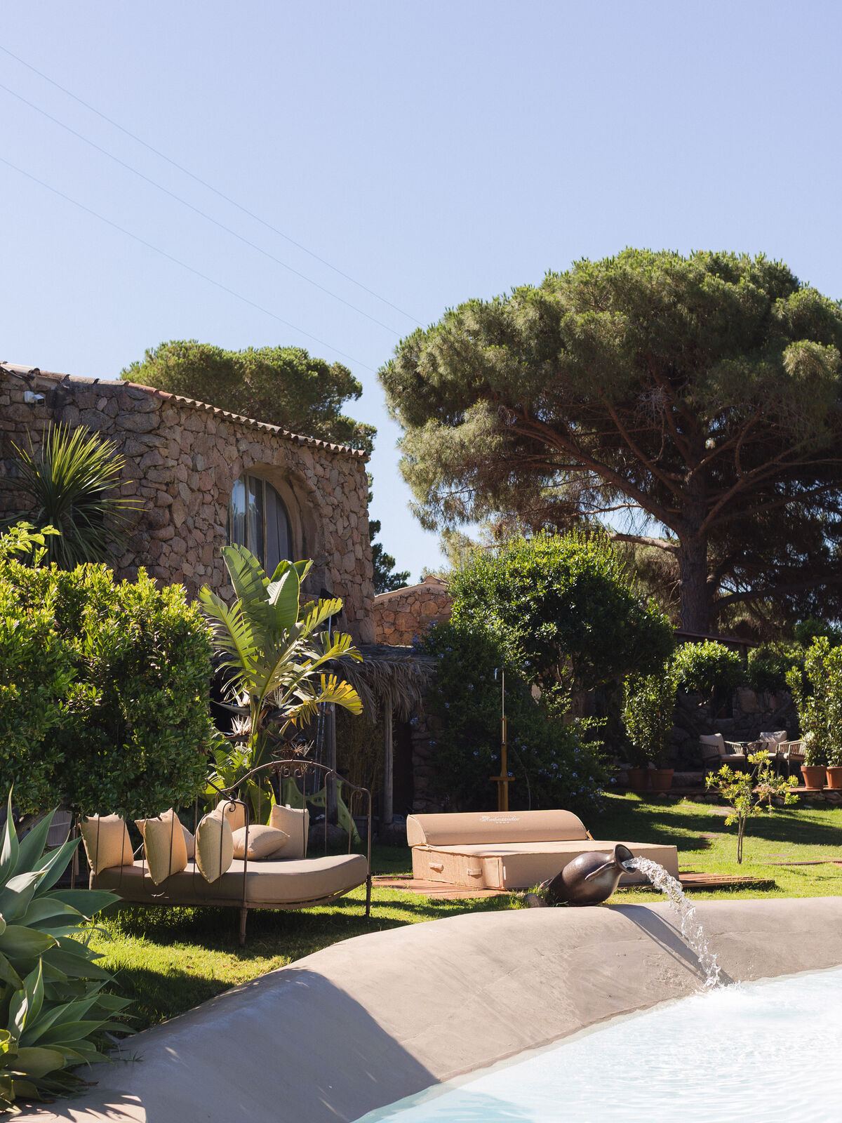 Jardin et bassin